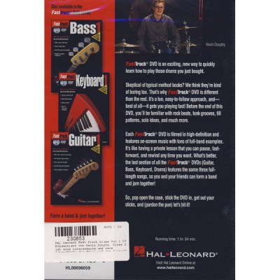Hal Leonard Fast Track Drums Vol.1 DVD