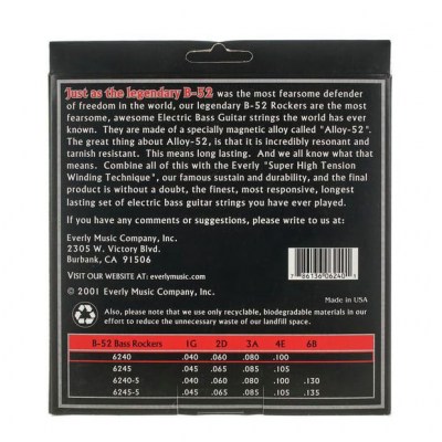 Everly Strings B-52 Bass Rockers 6240