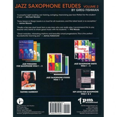 Greg Fishman Jazz Studios Jazz Saxophone Etudes 2