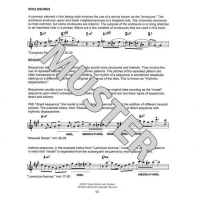 Greg Fishman Jazz Studios Jazz Saxophone Etudes 2