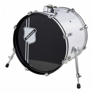 Millenium Focus 18x14 Bass Drum White