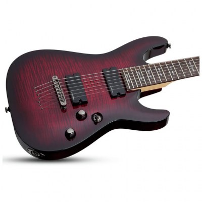 Schecter Demon-7 Crimson Red Burst