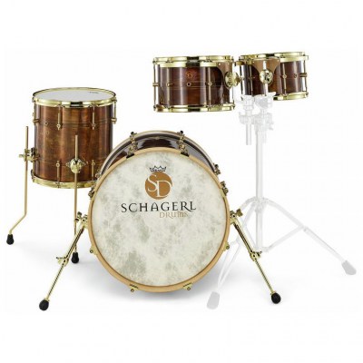 Schagerl Drums Dark Vintage Studio Kit Gold