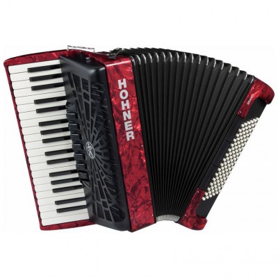 Hohner Bravo III 96 silent key red