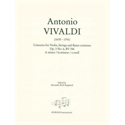 Dowani Vivaldi Concertino Op. 3 No. 6