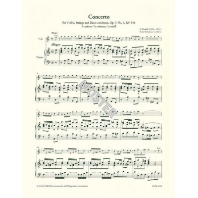 Dowani Vivaldi Concertino Op. 3 No. 6