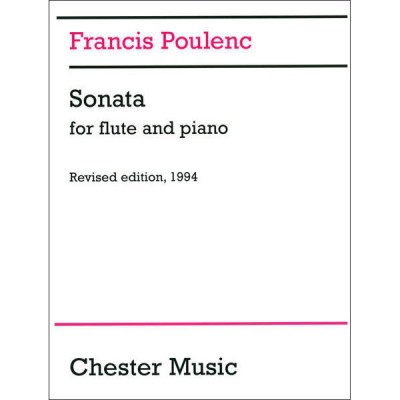 Chester Music Poulenc Sonata Flute And Piano