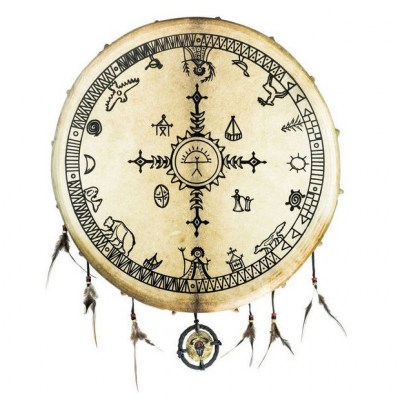Terre Shaman Drum Goat Skin Saami 50