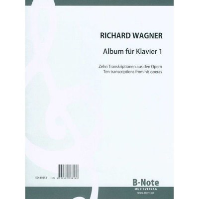 B-Note Musikverlag Wagner Album for Klavier 1