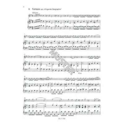 Universal Edition Telemann Leichte Stücke Violin