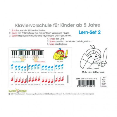 Klavierzwerge  Klavierzwerge Lern-Set 2