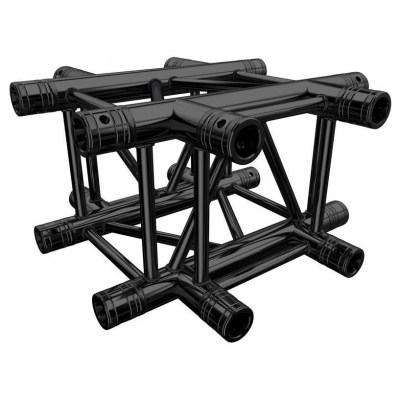 Global Truss F34C41-B Black 4-Way Cross