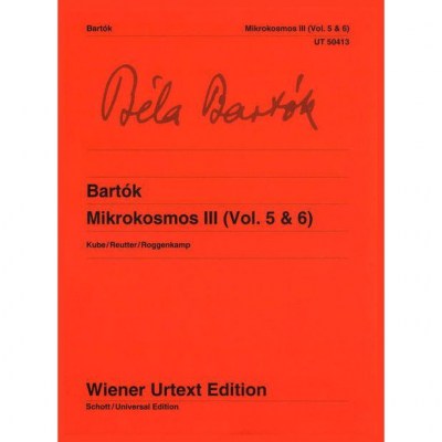 Wiener Urtext Edition Bartok Mikrokosmos 3