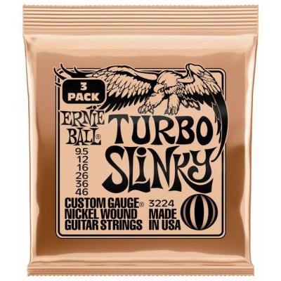 Ernie Ball Turbo Slinky 3-pack 3224