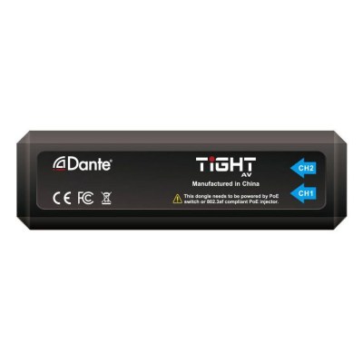 Tight AV Dante 2-channel Input Adapter