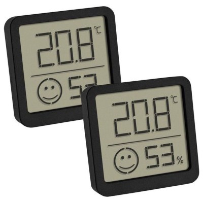 TFA Thermo-Hygrometer BK Set of 2