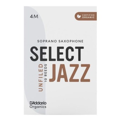 DAddario Woodwinds Organic Sel. Jazz Unf. SOP 4M