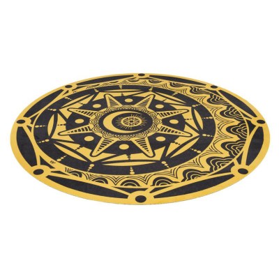 Zultan Drum Rug Black Orbit