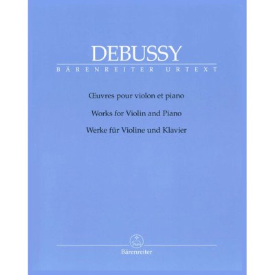 Bärenreiter Debussy Werke Violin Klavier