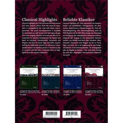 Schott Classical Highlights Viola