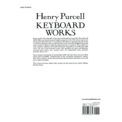Dover Publications Purcell Keyboard Works