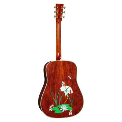 Martin Guitars D-45 Harvey Leach Lotus Flower