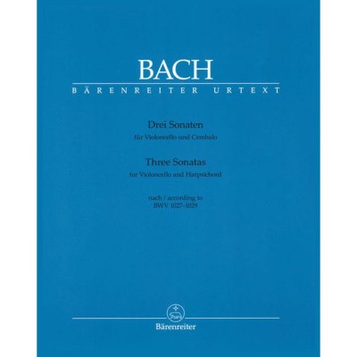 Bärenreiter Bach Drei Sonaten Cello