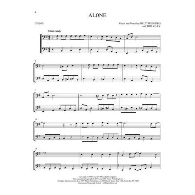 Hal Leonard Pop Classics For Two Cellos