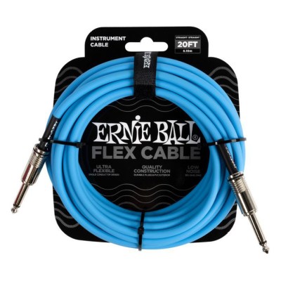 Ernie Ball Flex Cable 20ft Blue EB6417