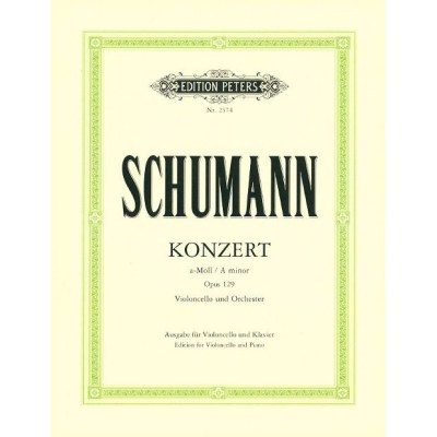 Edition Peters Schumann Cellokonzert a-moll