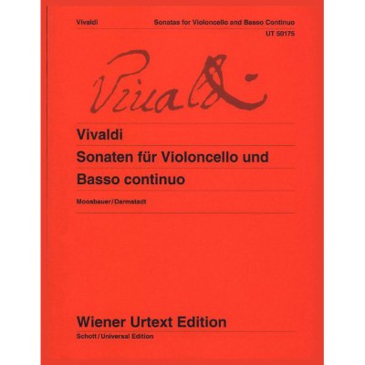 Wiener Urtext Edition Vivaldi Sonatas Cello