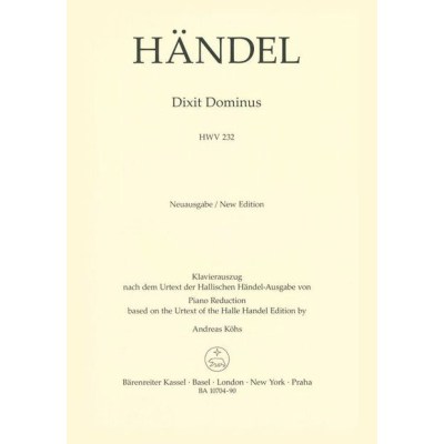 Bärenreiter Händel Dixit Dominus