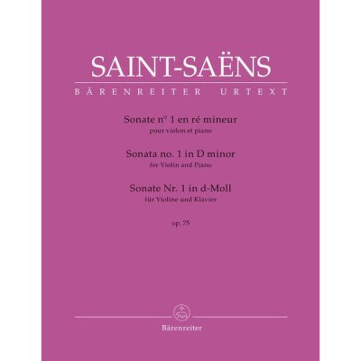 Bärenreiter Saint-Saëns Sonate Nr. 1