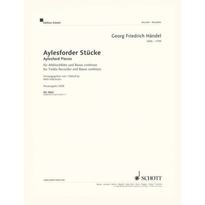 Schott Händel Aylesforder Stücke