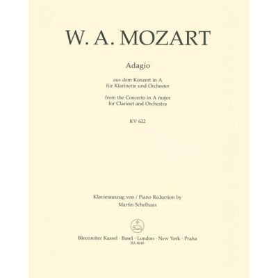 Bärenreiter Mozart Adagio KV 622