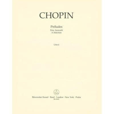 Bärenreiter Chopin Preludes Auswahl