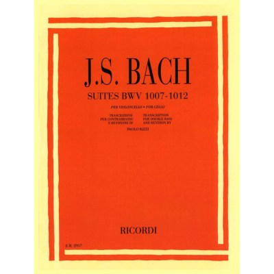 Ricordi Bach 6 Suites Double Bass