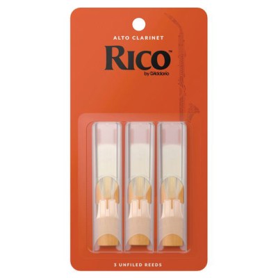 DAddario Woodwinds Rico Alto Clarinet 2.5 3-Pack