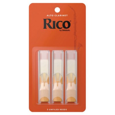 DAddario Woodwinds Rico Alto Clarinet 3.0 3-Pack