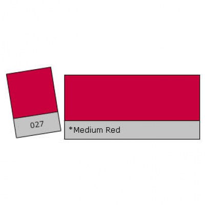 Lee Filter Roll 027 Medium Red