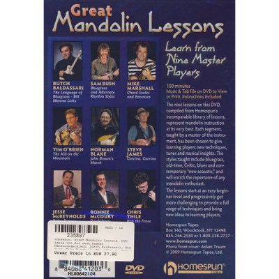 Homespun Great Mandolin Lessons DVD