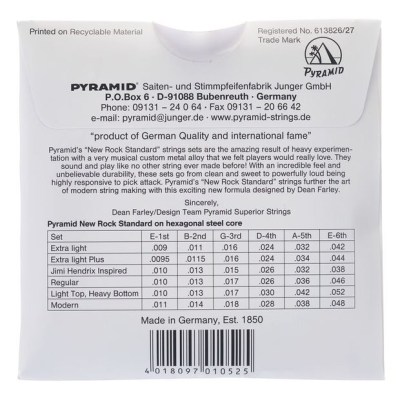 Pyramid NRS1052 Light Top Heavy Bottom