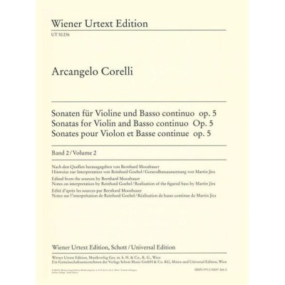 Wiener Urtext Edition  Corelli Violinsonaten 2