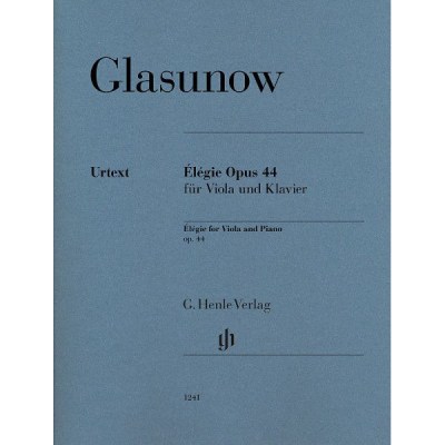 Henle Verlag Glasunow Elegie op.44 Viola