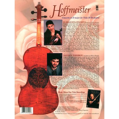 Music Minus One Hoffmeister Viola Concerto