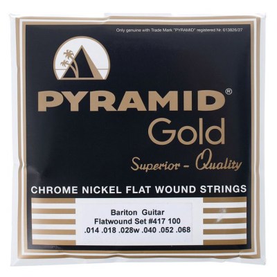 Pyramid 417 Gold Flatwound Baritone 14