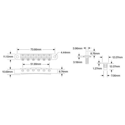 TonePros NVR2P N Tune-O-Matic Bridge