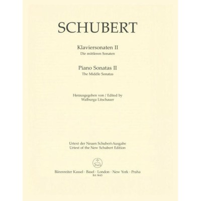 Bärenreiter Schubert Klaviersonaten II