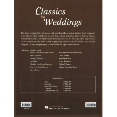 Fentone Music Classics for Weddings Trumpet