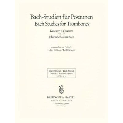 Breitkopf & Härtel Bach Studien Trombone